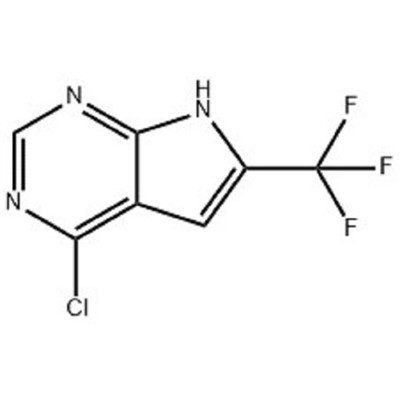 4-хлоро-6-(трифлуорометил)-7Н-пироло[2,3-d]пиримидин CAS №: 1830312-37-2